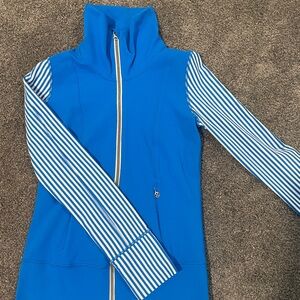Blue Striped Women's lululemon Jacket